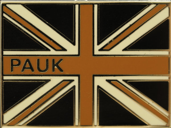 The Union Jack in Orange and Black