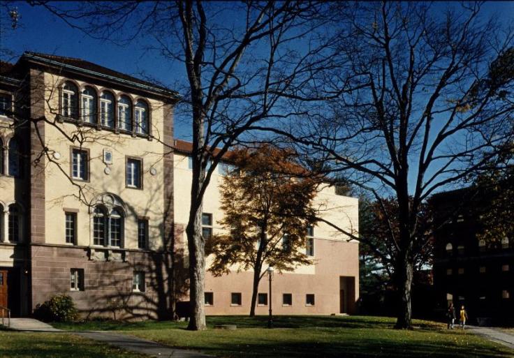 View toward south west showing west side of 1989 addition