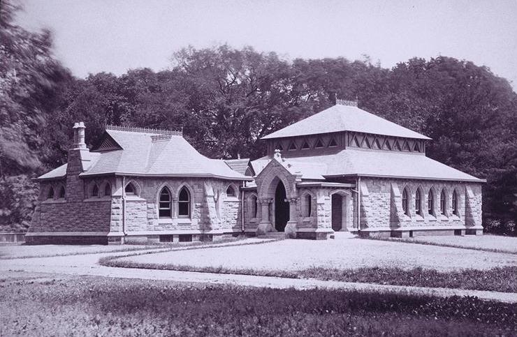 View from northwest (photo circa 1880)