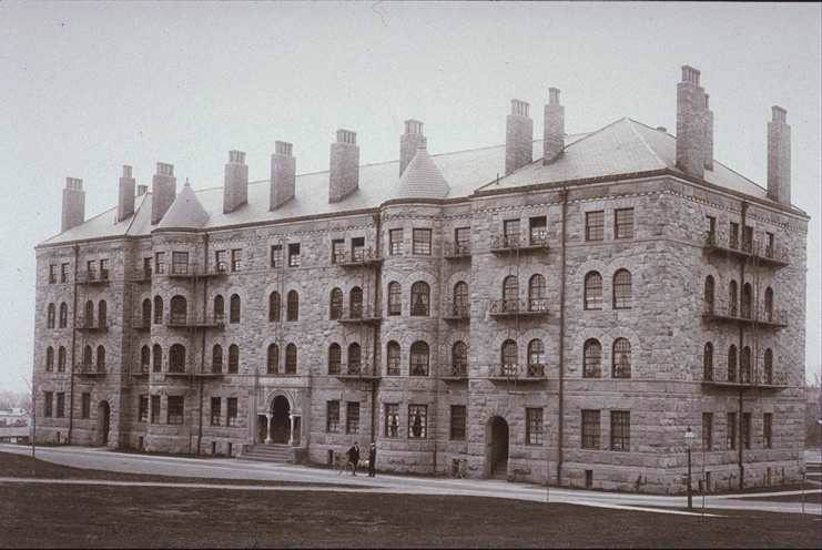 Albert B. Dod Hall: View from northeast (late 1890's photo?)