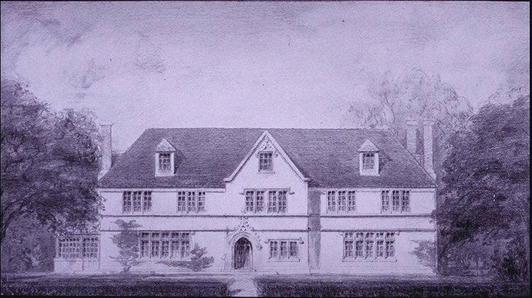 Dial Lodge architect's first rendering circa 1916