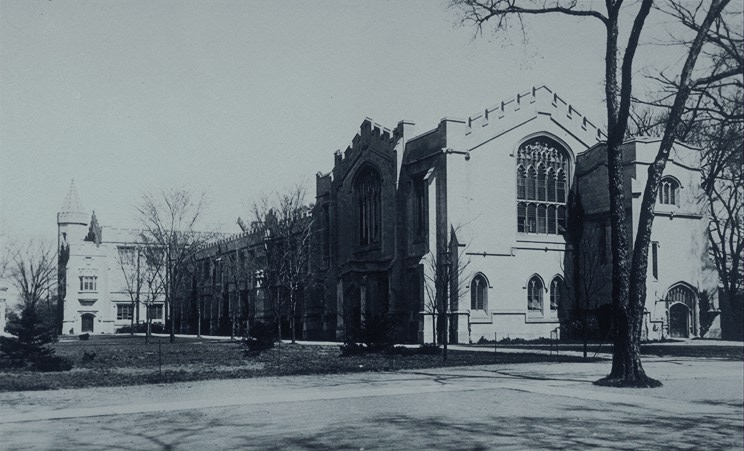 McCosh Hall, view from west (1920's photo)