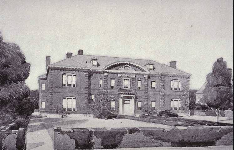 Perspective of main facade (1905)