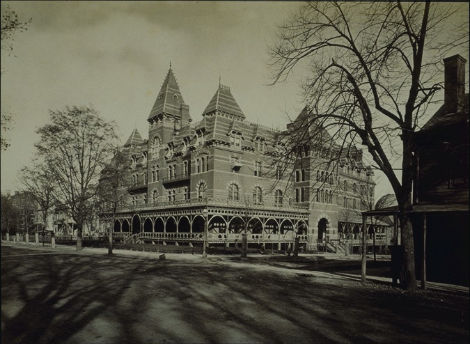 University Hotel: View from northwest (photo c.1883)
