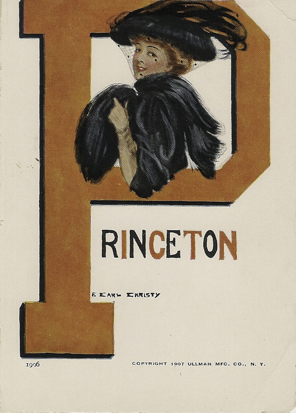 Princeton Girl Postcard Front