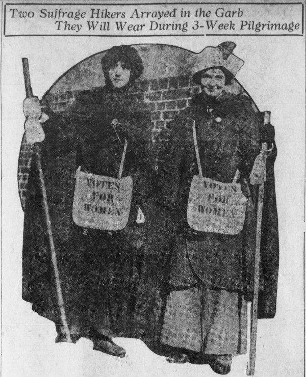 Two suffrage pilgrims
