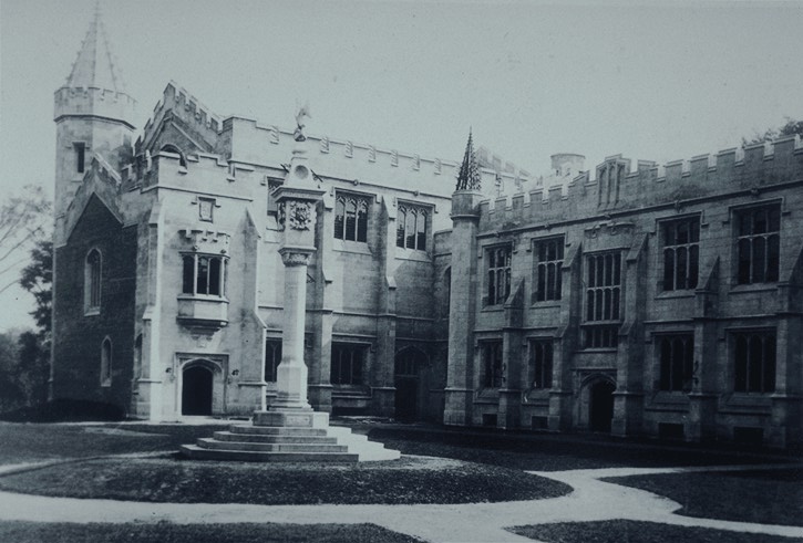 View from northwest, with McCosh Hall in background, circa 1922